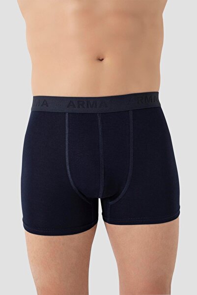 Arma Yıldız Ανδρικό Navy Blue Large Size Boxer Cotton Lycra Πακέτο 10