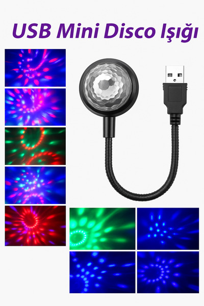 TOYFEST USB ile Her Yerde Disko GlowRide – Ev, Araç ve Motosiklet Işığı