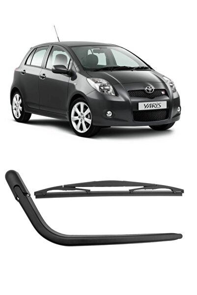 CMEPARTS Toyota Yaris 2006-2011 Arka Cam Silecek Kolu Ve Süpürgesi Kapak Takı...
