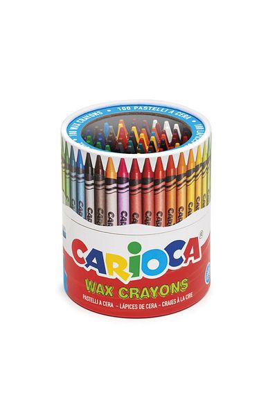 CARIOCA Wax Washable Crayon 100 Pcs