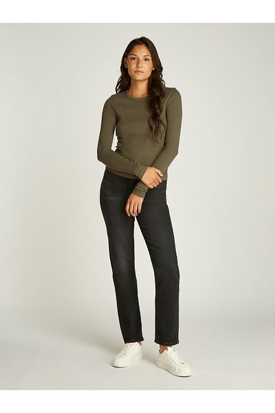 Calvin Klein Women Gray Rib Top