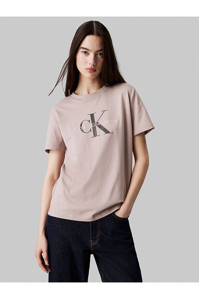 Calvin Klein Calvin Klein Women Beige Short Sleeve T-Shirt