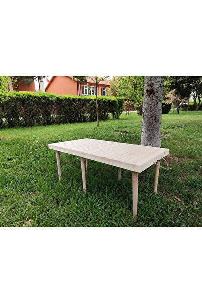 ÇınarWoods Ahşap Piknik Kamp Masası Açılabilir Portatif Taşınabilir Masa Yer ...