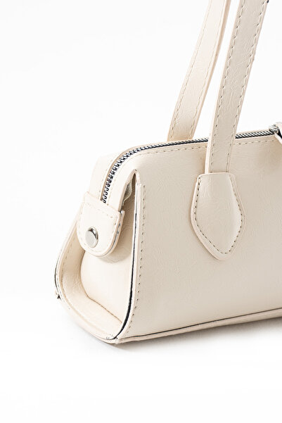 KOÇAK ÇANTA Γυναικεία τσάντα χειρός και ώμου με φερμουάρ με δύο λαβές ορθογώνια μπαγκέτα