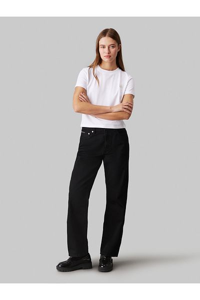 Calvin Klein Women White Short Sleeve T-Shirt