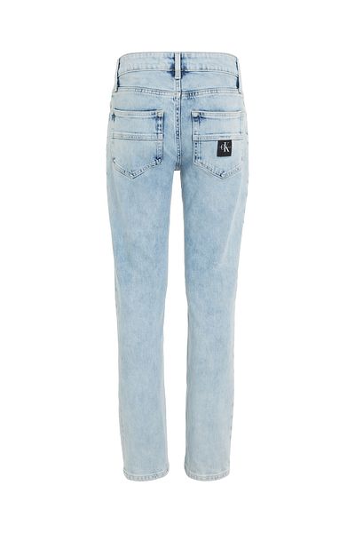 Calvin Klein Boys Light Blue Tencel Straight Jeans