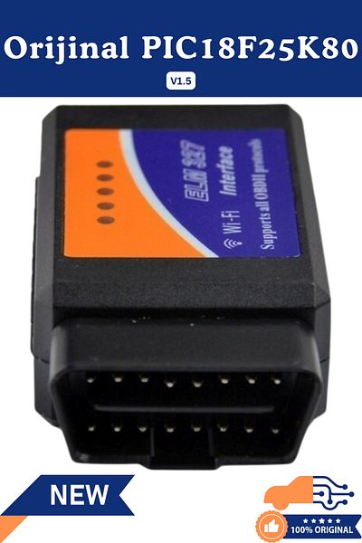ELM 327 Elm327 V1.5 Wi-Fi Obd2 Device – Original Pic18F25K80 Chip, Compatible with All Vehicles