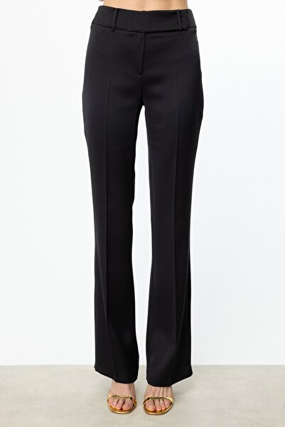 Ekol Bol Paça Saten Pantolon