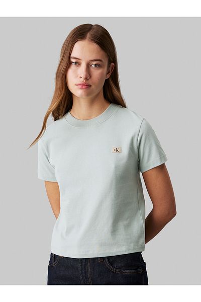 Calvin Klein Women Green Short Sleeve T-Shirt
