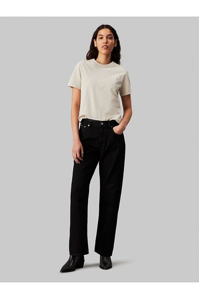 Calvin Klein Women Beige Short Sleeve T-Shirt
