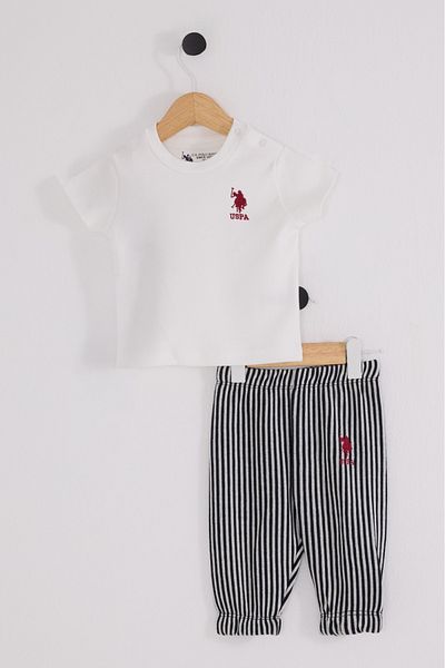 U.S. Polo Assn. U.S. Polo Assn. Baby Boy White Baby Set
