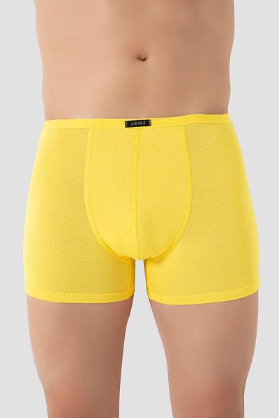 Arma Yıldız Ανδρική λεπτή μέση ελαστική Bamboo Boxer Yellow Πακέτο 5