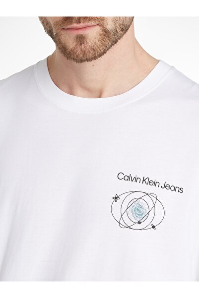 Calvin Klein Men White Short Sleeve T-Shirt
