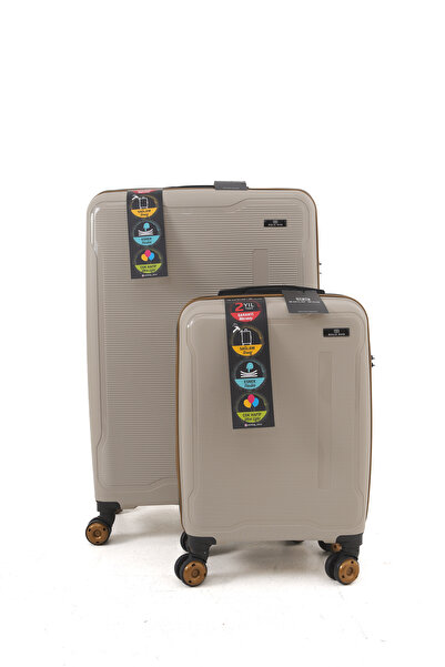 Large and Cabinet Size 2-Piece Set Polypropylene Unbreakable Pp Silicone Suitcase