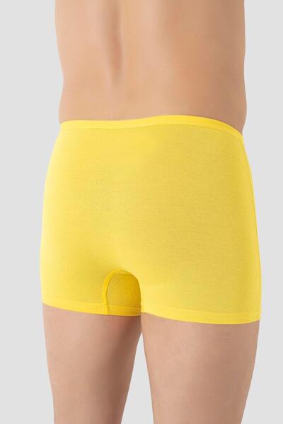 Arma Yıldız Men's Slim Waist Elastic Bamboo Boxer Yellow 5 Pack