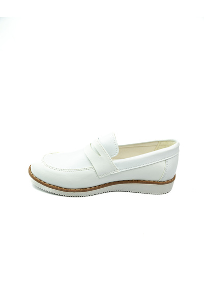 Minican 173 White Boy's Casual Shoes