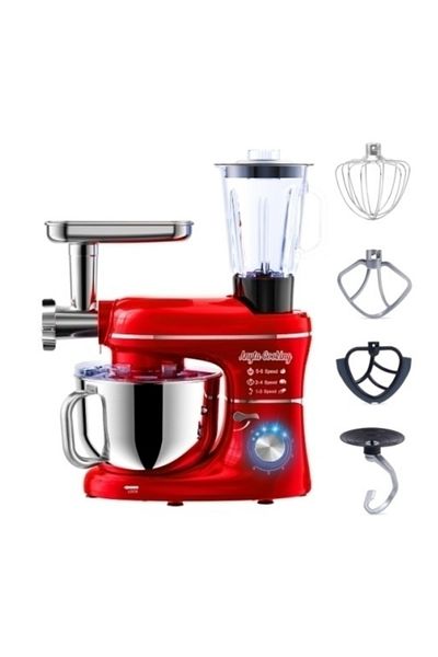 Anyta Cooking Robot de Bucatarie Mixer cu bol de 6.2 L - 3in1 - Mixer cu bol, blender si tocator-Anyta Cooking