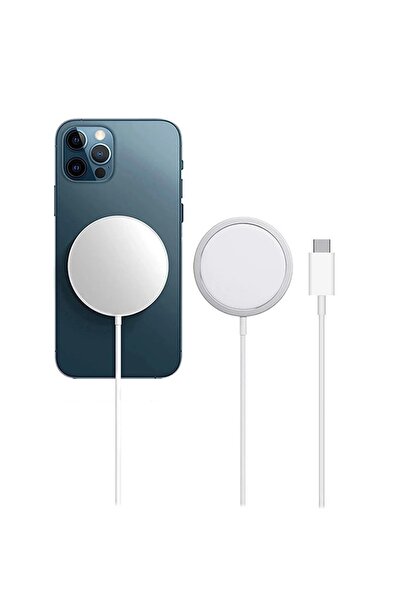 Ebotek Apple Magsafe Kablosuz Wireless Manyetik Şarj Aleti Iphone 11 12 13 14 15 16 17 Tüm Modellere Uyumlu