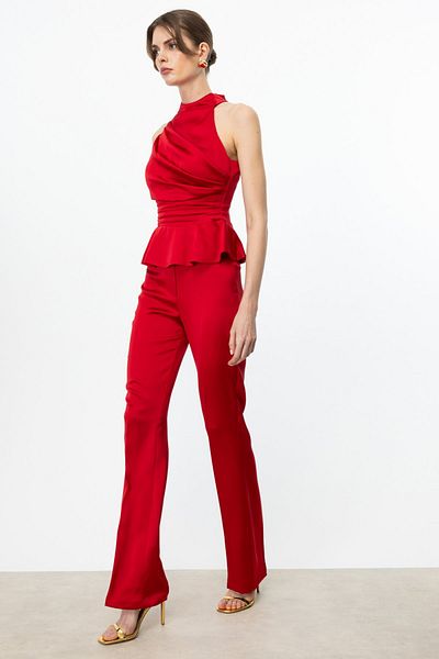 Ekol Wide Leg Satin Trousers
