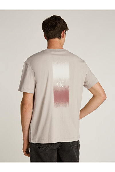 Calvin Klein Men Beige Short Sleeve T-Shirt