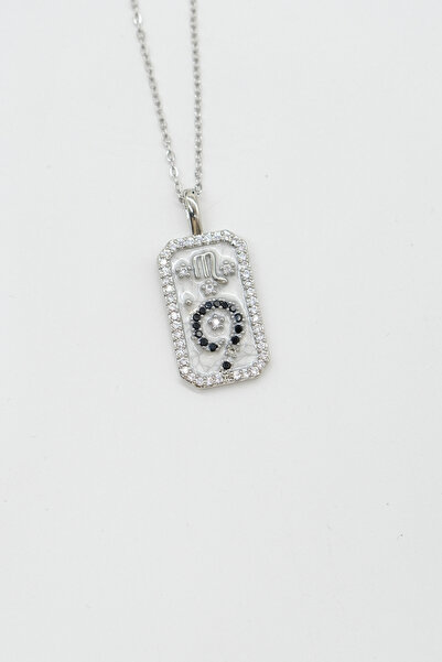 TAKIBOX Steel Silver Color Chain Scorpio Zodiac Sign Necklace