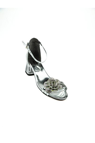 Minican 176 Silver Girl's Evening Dress Shoes