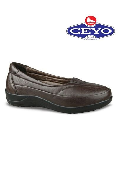 Ceyo Genuine Leather Orthopedic Comfort Sole Women's Casual Shoes