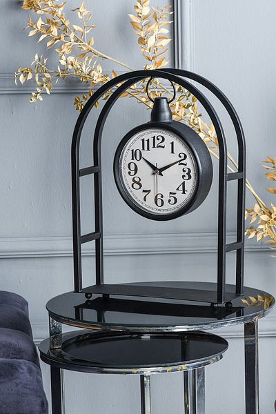 EMORES Decorative Metal Table Clock