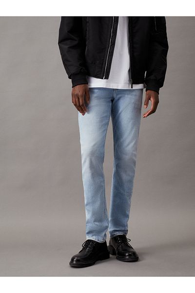 Calvin Klein Men Light Blue Tencel Slim Fit Jeans