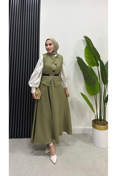 BRN IŞIK TESETTÜR Σετ Hijab Φούστα Ikra