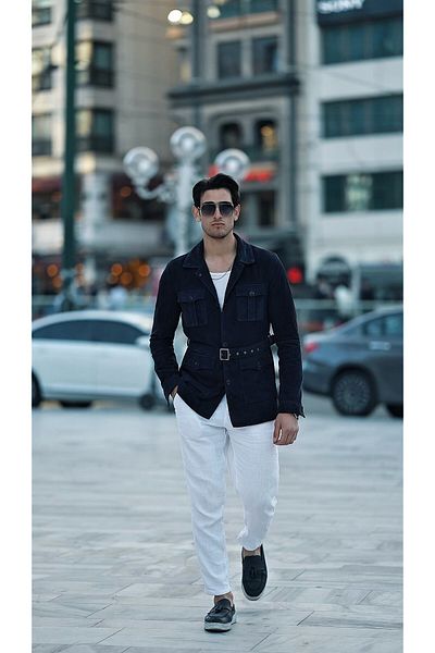CE-YIL DERİ ÜRÜNLERİ Men's Genuine Leather Suede Jacket