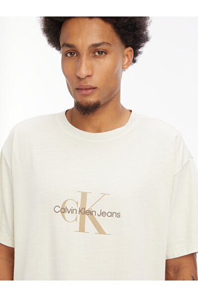 Calvin Klein Calvin Klein Men Beige Short Sleeve T-Shirt