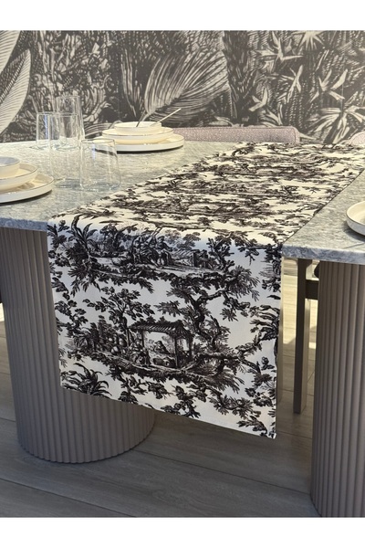 Skhome عداءة مطبوعة مزخرفة للنساء الفلاحات الريفية قطعة واحدة 40 × 140 سم (SKR-11)