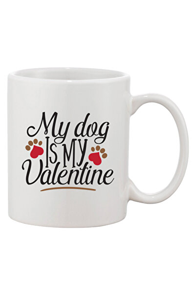 OEM Εξατομικευμένη λευκή κούπα 'Ο σκύλος μου είναι ο Βαλεντίνος μου', INOVATI...