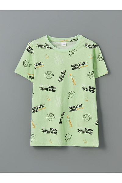 LC Waikiki Lcw Kids Crew Neck Boy's Shorts Pajama Set 2-Piece (S5)