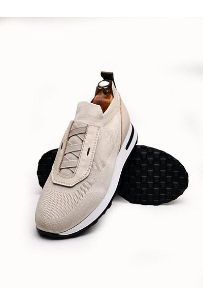 İBAY Ibay Voyager Knitted / Leather Comfortable Men's Summer Shoes