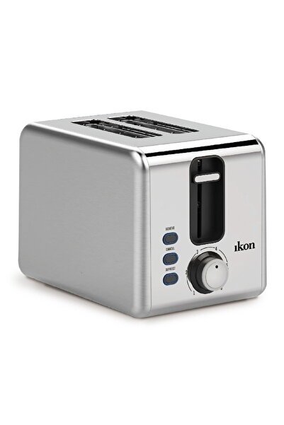 Ikon 2 Slice Bread Toaster, 800-1000 W, Stainless Steel, IK-CBT02