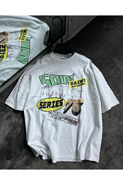 Jose Clothing Tricou imprimat cu mânecă scurtă cu croială supradimensionată