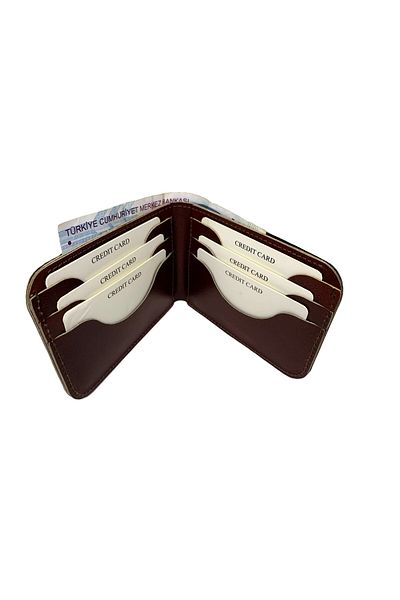 yavuz deri Genuine Leather Sports Wallet