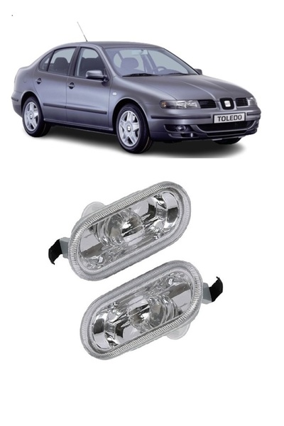 CMEPARTS Seat Toledo 1999-2004 Uyumlu Çamurluk Sinyali Sağ + Sol Takım 2 Adet...