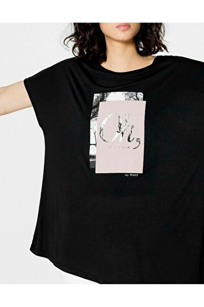 Jose Clothing Tricou imprimat cu mânecă scurtă cu croială supradimensionată