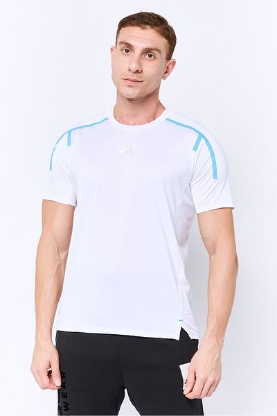 adidas Men Sportswear Fit Short Sleeve Training T-shirt, White