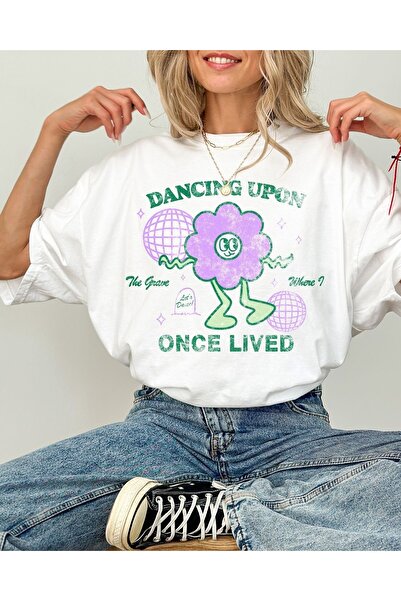 Jose Clothing Tricou imprimat cu mânecă scurtă cu croială supradimensionată