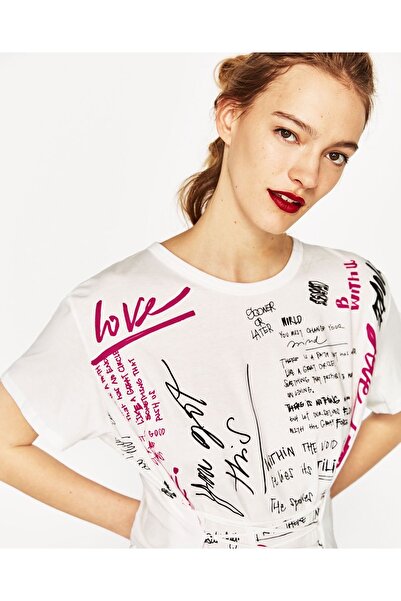 Bengi Clothing تي شيرت مطبوع بأكمام قصيرة وقصة كبيرة الحجم