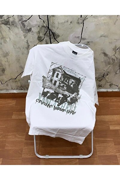 Bengi Clothing تي شيرت مطبوع بأكمام قصيرة وقصة كبيرة الحجم