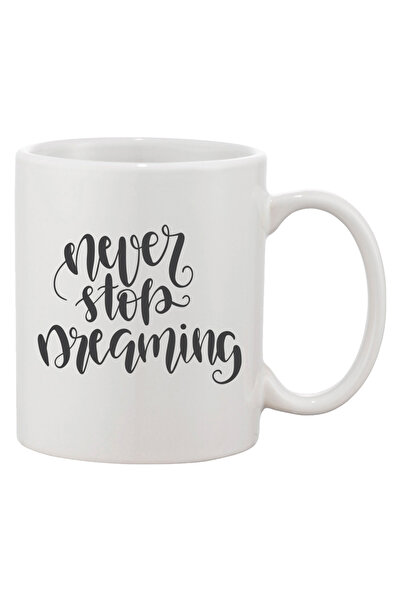 OEM Εξατομικευμένη λευκή κούπα 'Ποτέ μην σταματάς να ονειρεύεσαι', INOVATIX®....