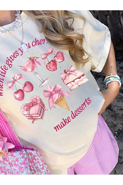 Jose Clothing Tricou imprimat cu mânecă scurtă cu croială supradimensionată