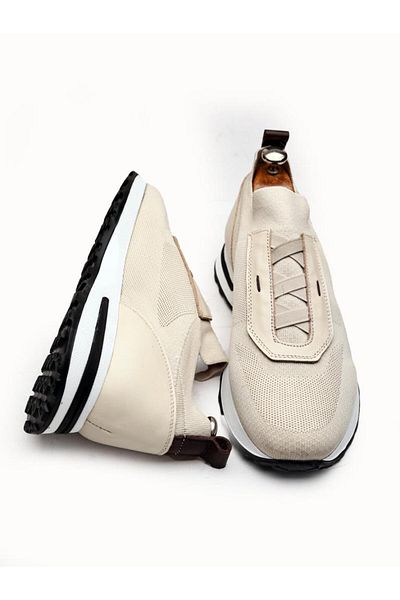 İBAY Ibay Voyager Knitted / Leather Comfortable Men's Summer Shoes