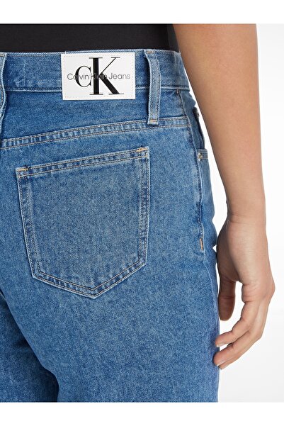 Calvin Klein Women Blue Bermuda Mom Shorts