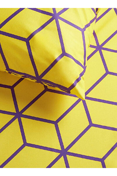 RISHAHOME 180 TC Cotton Bedsheet Set – Single Size, Marigold Yellow, 2 Pc (1 Sheet + 1 Pillowcase)